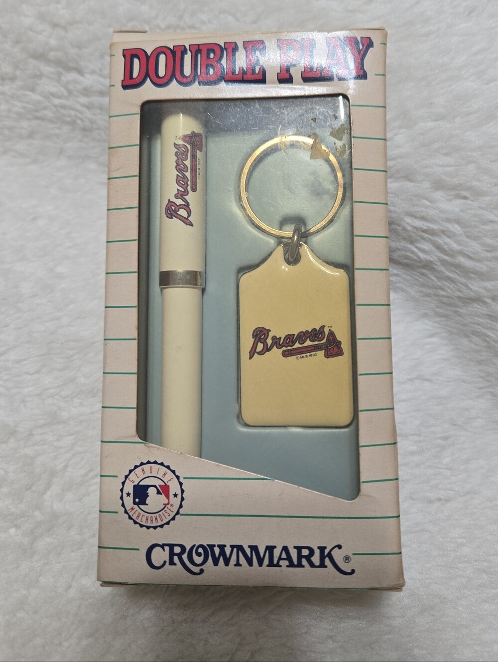 Double Play 1992 MLB Ballpoint Pin & Key Ring Set NIB